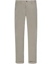 Incotex Chino aus gewaschener Baumwolle, Slim Fit Mittelgrau