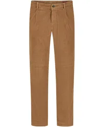 Mason's Cordhose Osaka mit Stretchanteil und Bundfalte Beige