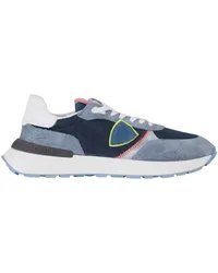 Philippe Model Sneaker aus Veloursleder-Microfaser-Mix Blau