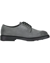 Doucal´s Derby-Schuhe aus Veloursleder mit Profilsohle Grau