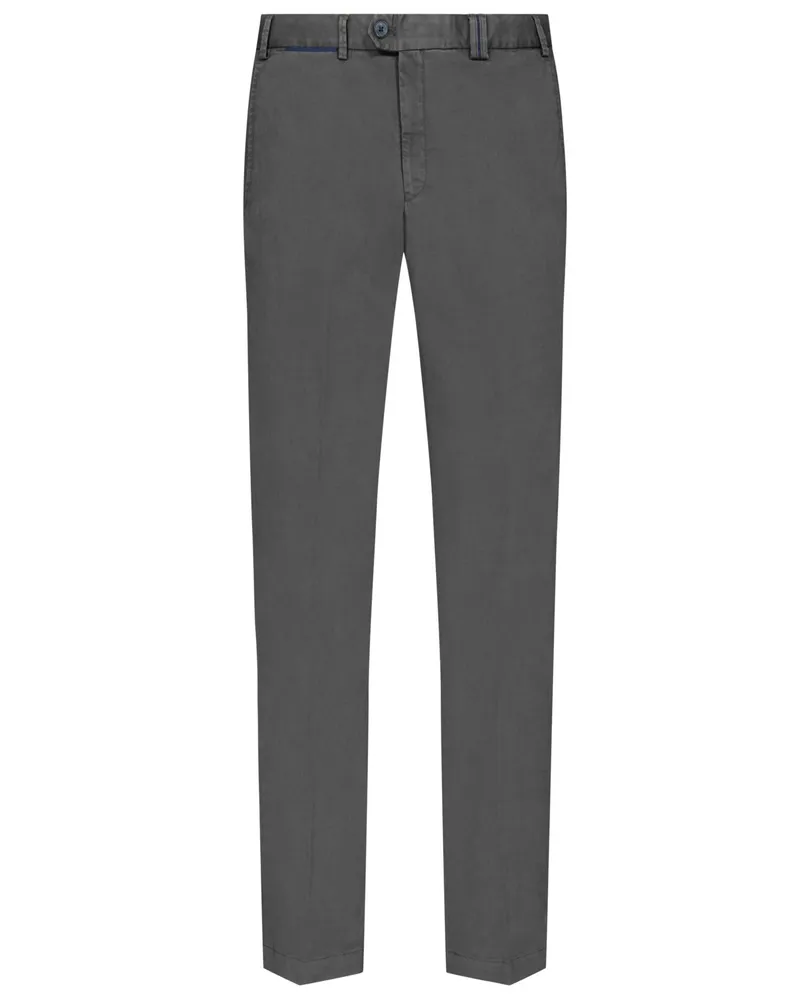 Hiltl Chino Peaker mit Stretchanteil, Regular Fit Anthrazit