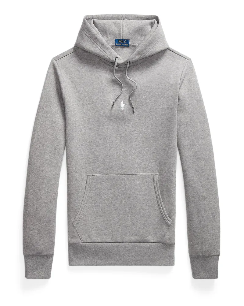 Ralph Lauren Hoodie mit Logo-Stickerei Mittelgrau