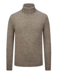 Filippo de Laurentiis Softer Rollkragenpullover aus Yakwolle mit Kaschmir Taupe