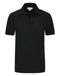 Tiger of Sweden Softes Poloshirt aus Merinowolle Schwarz