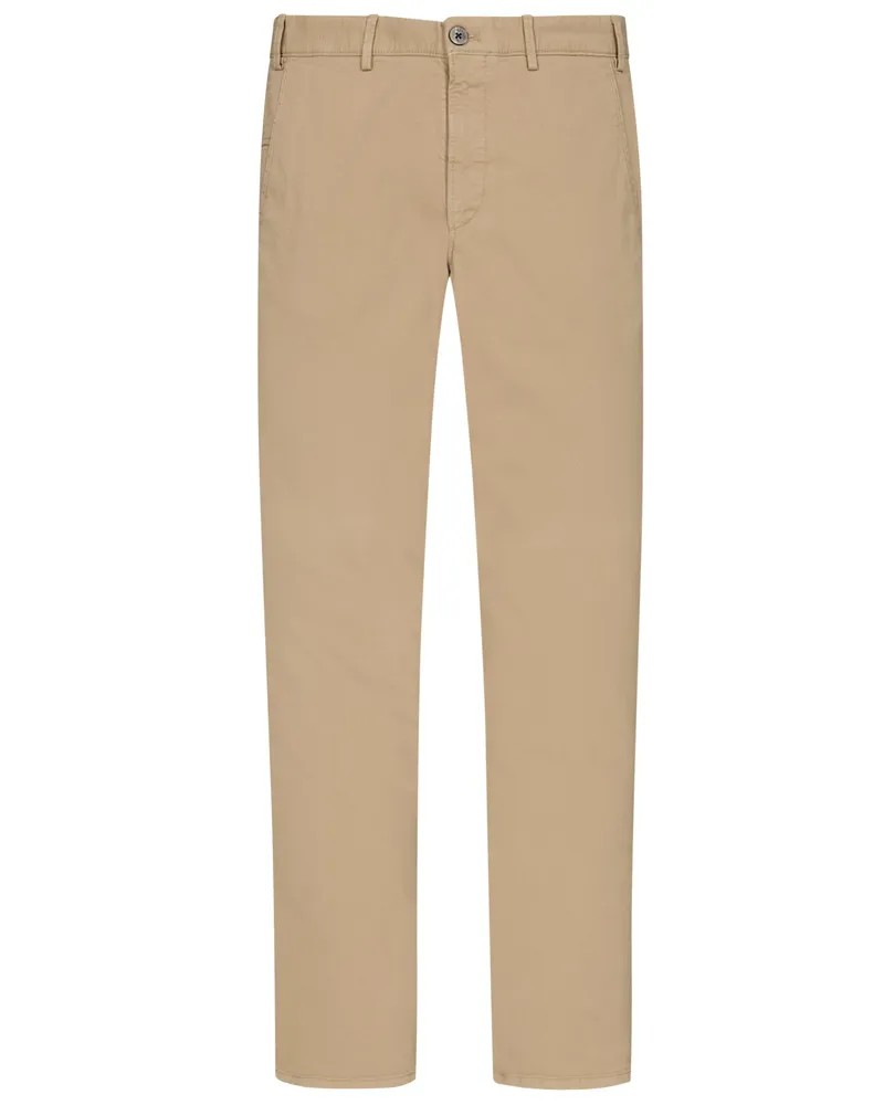 Hiltl Stretch-Chino in Minimalstruktur, Thiago Beige