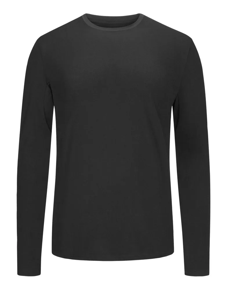 Mey Hybrid-Longsleeve im Baumwoll-Mix Schwarz