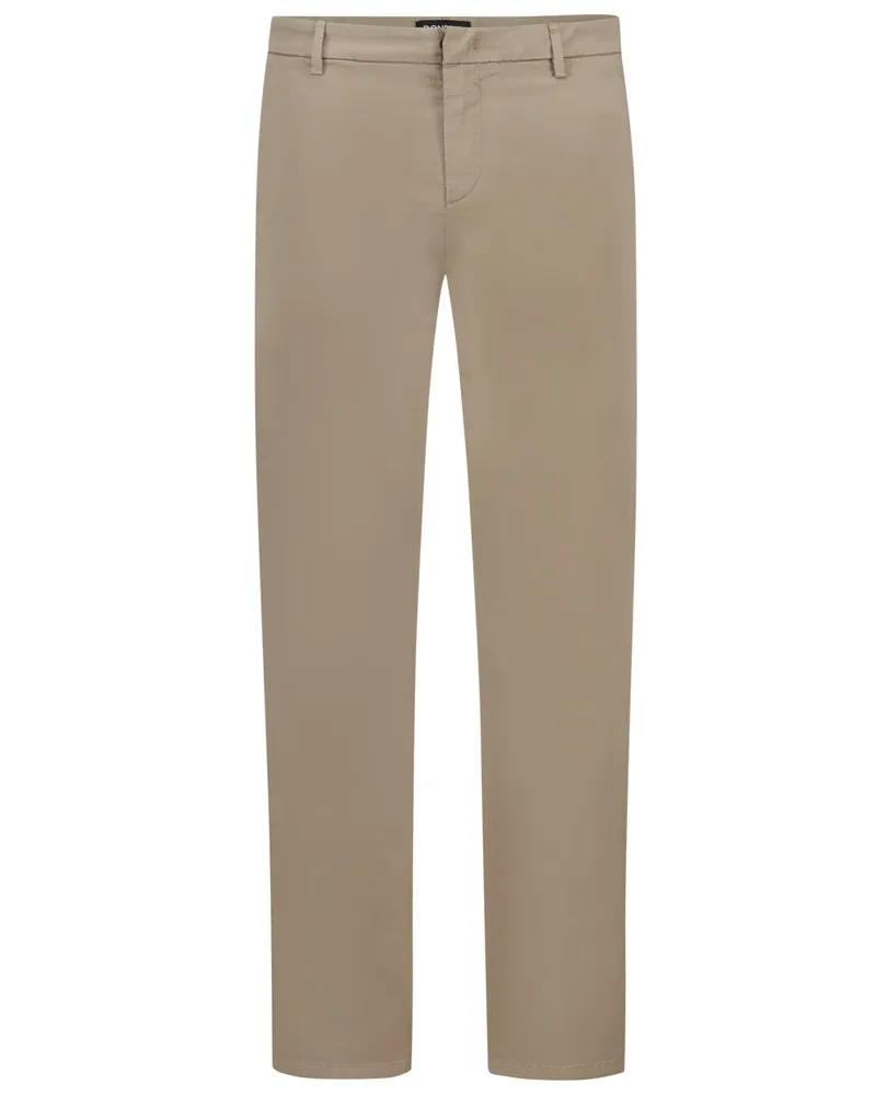 Dondup Chino in dezenter Satin-Optik Beige