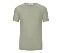 T-Shirt in gestrickter Ringel-Optik