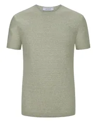 Gran Sasso T-Shirt in gestrickter Ringel-Optik Mint