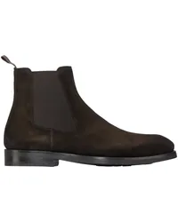 Magnanni Chelsea-Boots aus Veloursleder mit Flex-Sohle Dunkelbraun