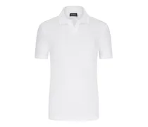 Piqué-Poloshirt mit Rivierakragen