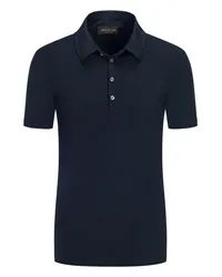 Phil Petter Softes Poloshirt in Viskose-Stretch-Qualität Marine