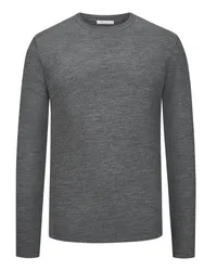 Stefan Brandt Longsleeve mit Soft-Finish-Innenseite Anthrazit