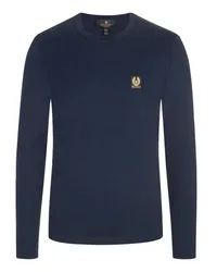 Belstaff Longsleeve mit Label-Patch Marine