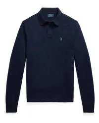 Ralph Lauren Pullover mit Polokragen und Kaschmir Marine