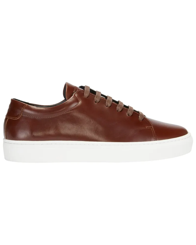 NATIONAL STANDARD Low Top Sneaker aus Glattleder, Edition 3 Bordeaux