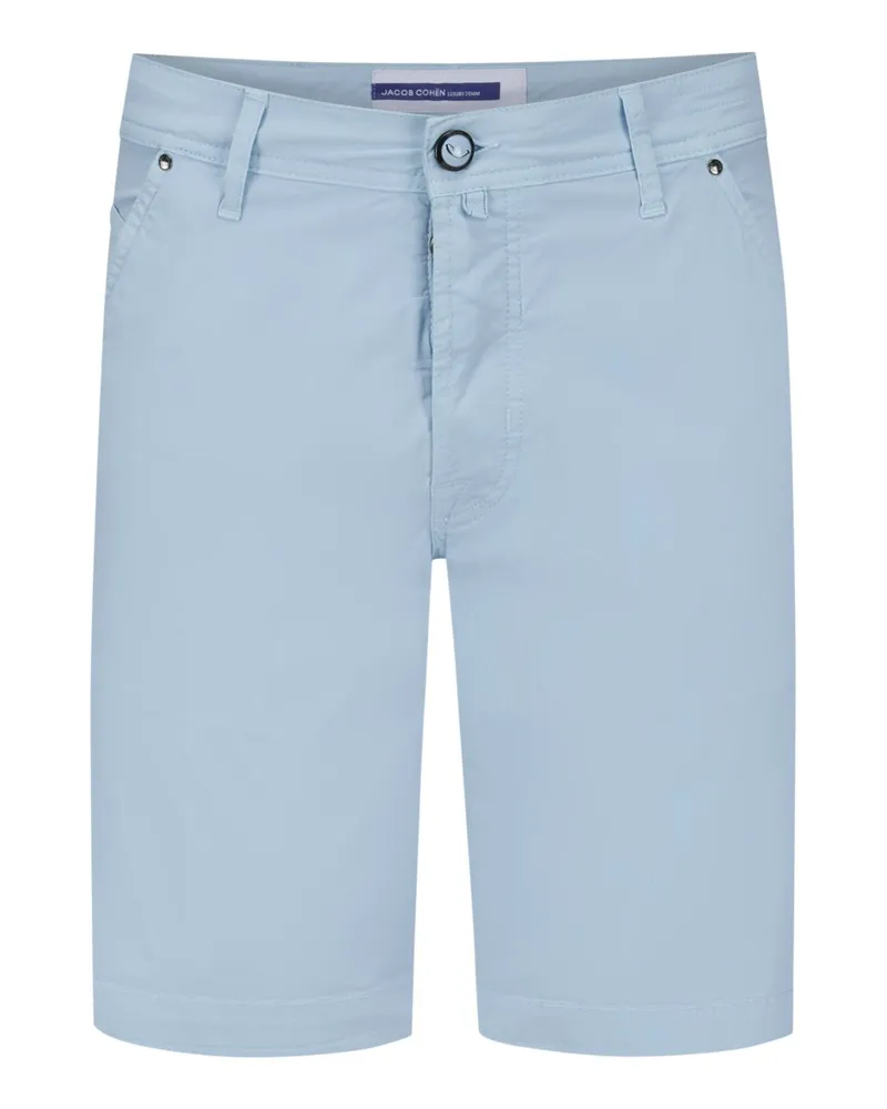 Jacob Cohën Glatte Bermudashorts Lou mit Stretch-Anteil, Slim Fit Hellblau