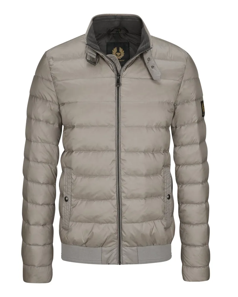 Belstaff Gesteppte Daunenjacke im Blouson-Look Hellgrau