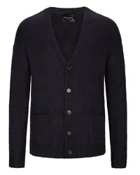 Roberto Collina Weicher Cardigan mit Alpaka-Anteil Marine