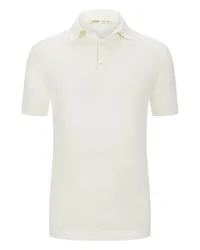 Maurizio Baldassari Poloshirt aus Leinen Offwhite