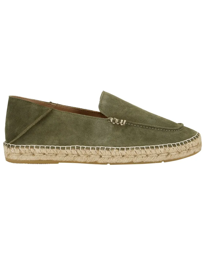 Espadrij Espadrilles aus Veloursleder in Loafer-Form Tanne