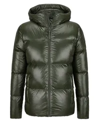 Belstaff Gesteppte Daunenjacke mit gummiertem Logo-Patch Tanne