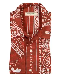 Tintoria Mattei Resortshirt mit Paisley-Muster Rot