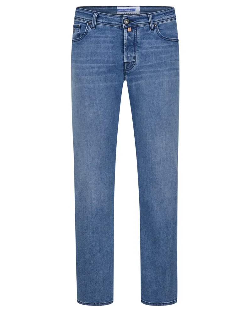 Jacob Cohën Jeans Bard in dezenter Washed-Optik, Slim Fit Hellblau