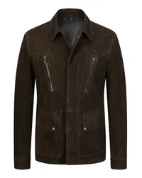 Belstaff Jacke Continental aus Veloursleder Dunkelbraun