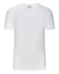 Novila Unterhemd in Jersey-Qualität mit V-Neck, Stretch-Cotton Weiß