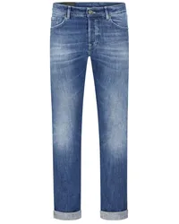 Dondup Jeans Icon im Washed-Look, Regular Fit Mittelblau