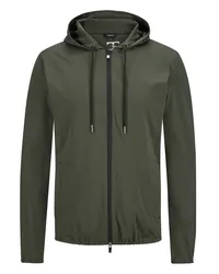 Tombolini Sweatjacke in Performance-Stretch-Qualität mit unterlegten Reißverschlüssen Oliv