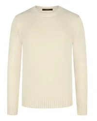 windsor. Kaschmir-Pullover mit O-Neck Offwhite