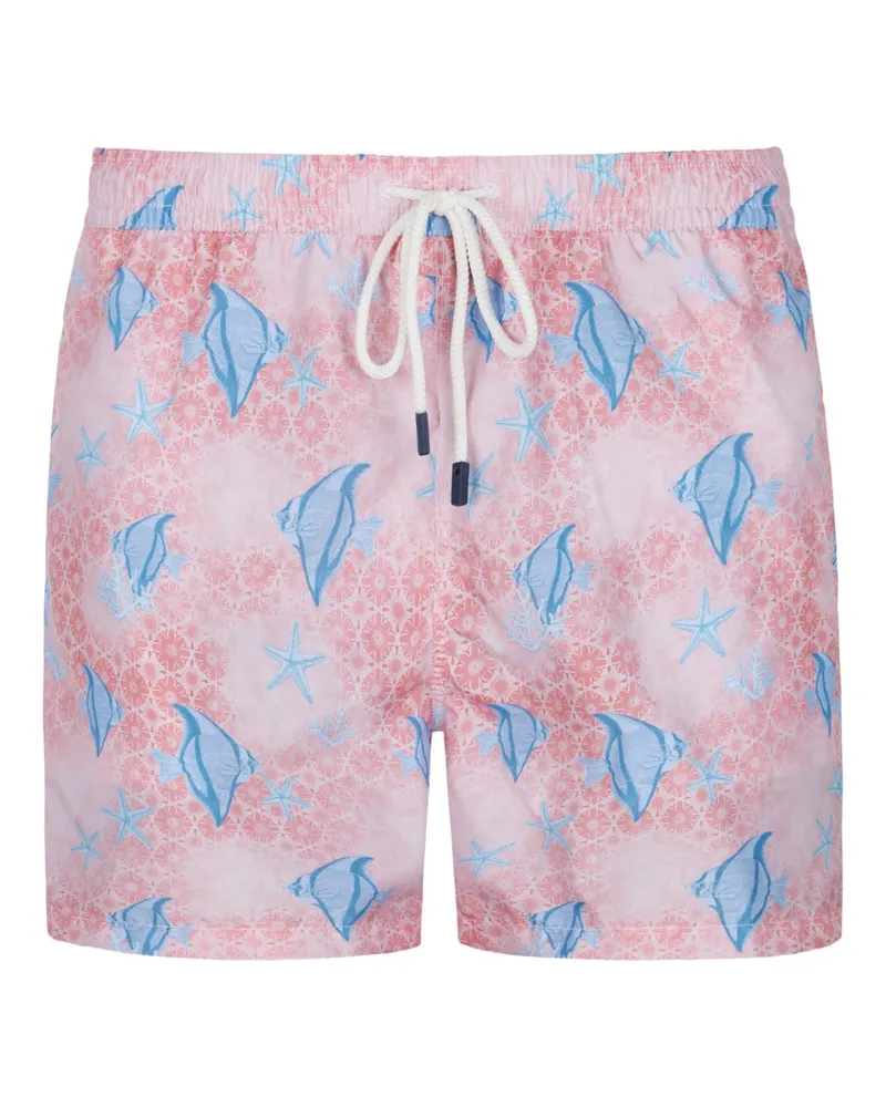 Fedeli Leichte Badeshorts mit Karabinerhaken Pink