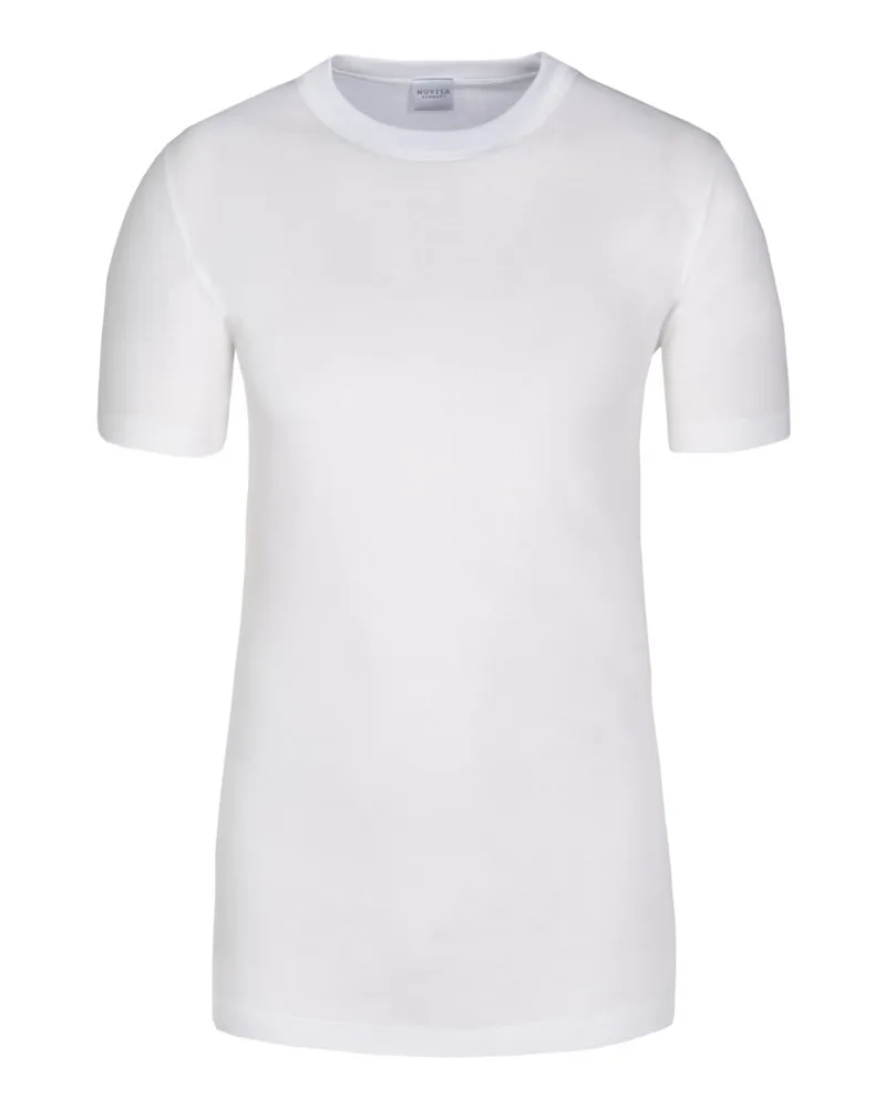 Novila T-Shirt mit hohem Kragen, Natural Comfort Weiß