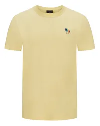 Paul Smith Softes T-Shirt mit Leinenanteil Gelb