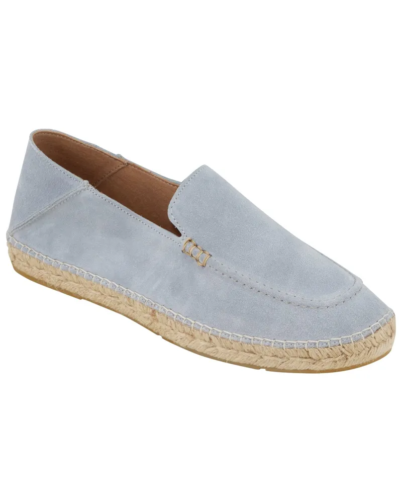 Espadrij Espadrilles aus Veloursleder in Loafer-Form Hellgrau