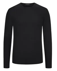 Phil Petter Softes Longsleeve, Viskose-Stretch Schwarz