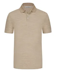 ECKERLE Softes Poloshirt in Feinstrick Braun