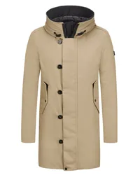 Peuterey Daunenparka aus Baumwoll-Tech-Gewebe Beige