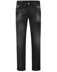 Dondup Jeans George in dezenter Bleached-Optik Schwarz