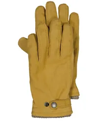 Hestra Gefütterte Handschuhe aus weichem Velousleder Beige