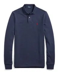 Ralph Lauren Langarm-Poloshirt, Custom Slim Fit Marine