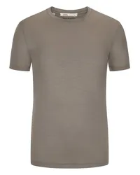 Maurizio Baldassari Hochwertiges T-Shirt aus Wolljersey, Reda Active Taupe