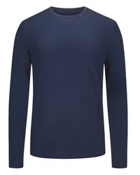 Mey Hybrid-Longsleeve im Baumwoll-Mix Marine