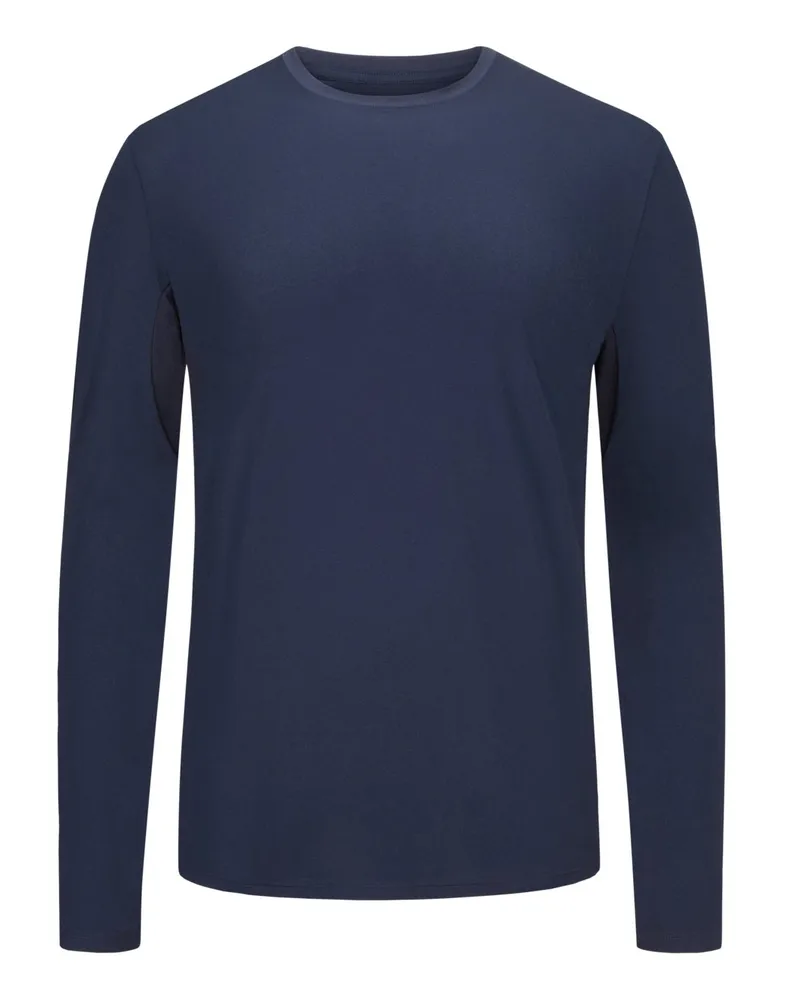 Mey Hybrid-Longsleeve im Baumwoll-Mix Marine