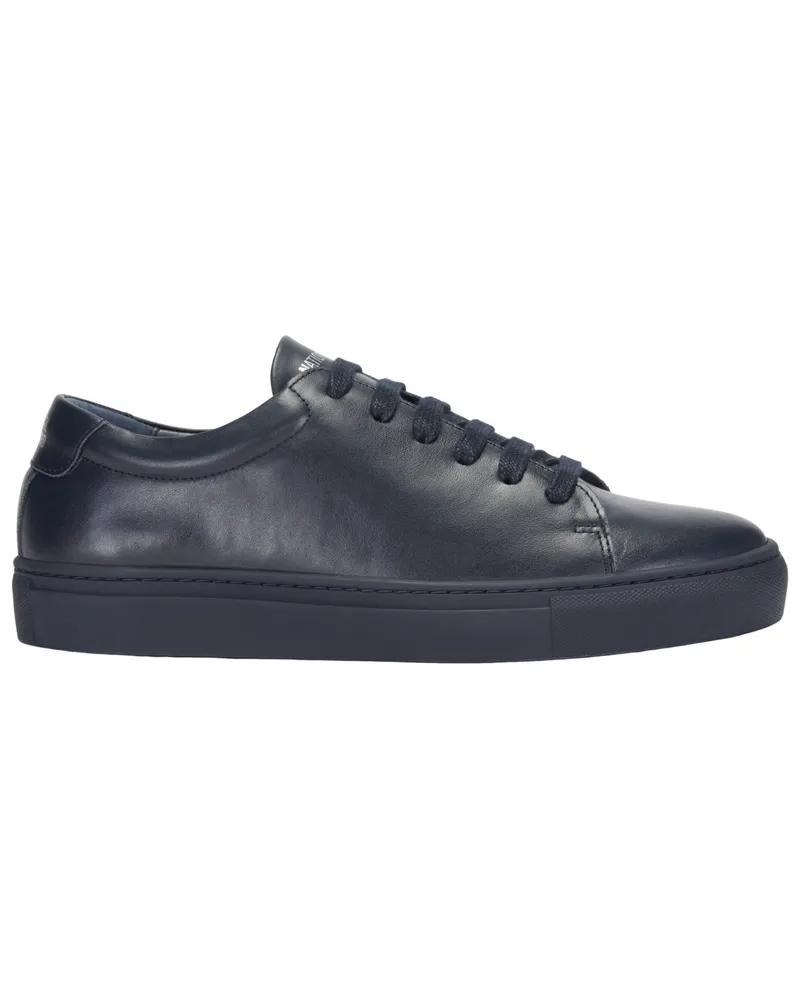 NATIONAL STANDARD Low Top Sneaker aus Glattleder, Edition 3 Marine