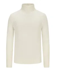 Eleventy Softer Pullover mit Turtleneck und Raglanärmeln Offwhite