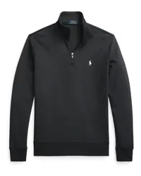 Ralph Lauren Sweatshirt mit Troyer-Kragen Schwarz