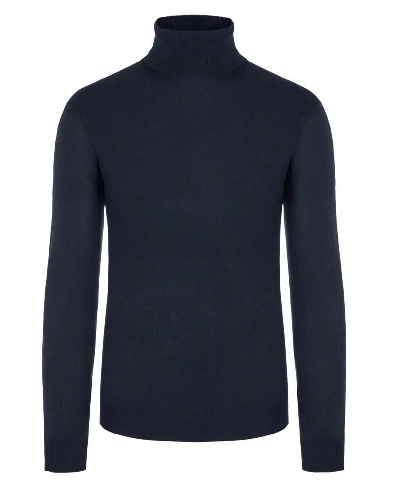 ECKERLE Rollkragenpullover aus Kaschmir Marine